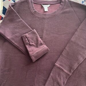 Athleta women’s burgundy thermal sweatshirt